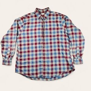 Brooks Brothers Regent Plaid Flannel Shirt Men’s XL – Winter Cozy Casual Layer